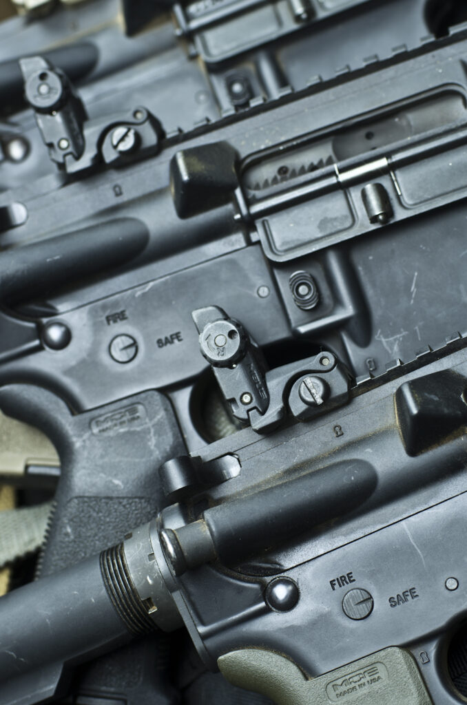 The carbines were put to good use. AR-15 receivers used to determine if brass or steel is better.