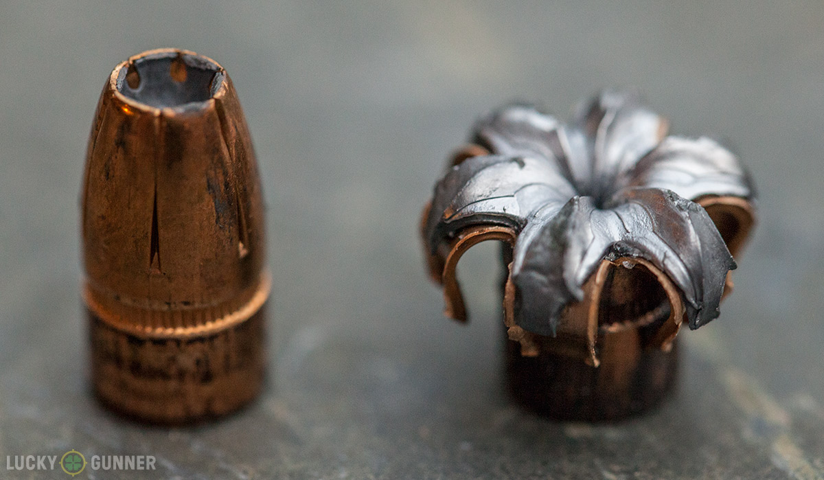 Federal HST 9mm self-defense ammo fired vs. unfired hst-bullets